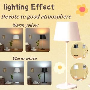 Lámpara de mesa de lectura LED sencilla, pantalla metálica, cuerpo de hierro minimalista para dormitorio, sala de estar, estudio, oficina, alimentación de CA, entrada de Base de bombilla E26 - Product Image 5