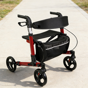 Déambulateur HanBangJiaYe <span class=keywords><strong>pour</strong></span> personnes <span class=keywords><strong>âgée</strong></span>s avec accessoires de rééducation, réglable en hauteur, léger, certifié CE, frein en U - Product Image 6