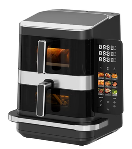 Friggitrice ad Aria 3-in-1 Anbolife con Doppio Cestello e Forno per Pizza da 10 Pollici, Friggitrice ad Aria Grande da 10L, 2800W, <span class=keywords><strong>12</strong></span> Menu Preimpostati, Antiaderente Senza Olio - Product Image 1