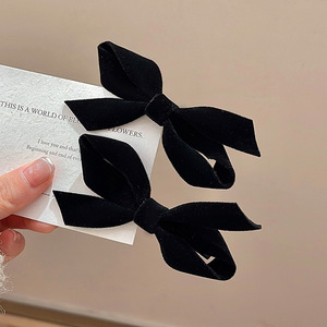 Bella graziosa forcina per capelli con fiocco canarino femminile dolce e carino rosso natale fermaglio per capelli sul lato della forcina - Product Image 5