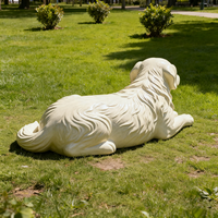 Sculptures d'animaux réalistes de haute qualité, faites à la main, modèles de chiens en résine, statues d'animaux 3D pour la décoration de la maison