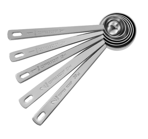 DFS0232 Long handle Stainless steel Measure <b>spoon</b> 5ml 10ml 15ml 20ml 30ml <b>measuring</b> scoop - Product Image 5