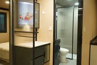 Maison conteneur extensible à double aile, design moderne, résistante aux intempéries, pour cabanes de camping