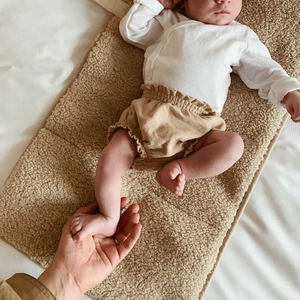 Personalizzato portatile pieghevole <span class=keywords><strong>Ecru</strong></span> <span class=keywords><strong>Teddy</strong></span> pannolino pannolino stazione frizione fasciatoio Pad - Product Image 1