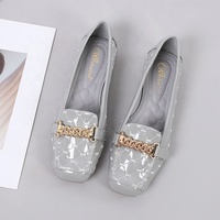 Nouvelles Chaussures Plates Décontractées Y 33-43 à Bout Carré Grande Taille pour Femmes