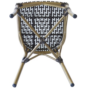 Meubles de restaurant de jardin <span class=keywords><strong>parisien</strong></span> moderne, meubles de salle à manger, patio extérieur, chaises de <span class=keywords><strong>bistrot</strong></span> en rotin - Product Image 5
