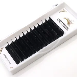 Love squirrel Lash Supplies Best 0.03 Eyelash Extensions Beautiful Individual Eyelashes Single