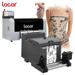 Stampante dtf da 24 pollici di grande formato LOCOR con macchina dtf shaker da 60cm xp600/3200 dtf printer macchina da stampa per t-shirt