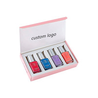 Boîtes de vernis à ongles imprimées en CMJN personnalisées Boîte d'emballage vide et écologique pour bouteilles de soins des ongles en gel cosmétique