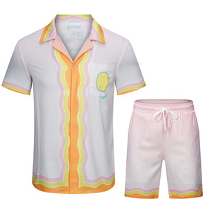 Nouvel <span class=keywords><strong>Ensemble</strong></span> <span class=keywords><strong>Short</strong></span> Décontracté Unisexe Été 2025 Imprimé Numérique <span class=keywords><strong>Chemise</strong></span> Manches Courtes Tricoté 100 % Polyester Séchage Rapide <span class=keywords><strong>Ensemble</strong></span> 2 Pièces - Product Image 5