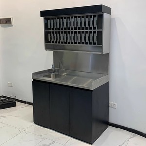 Hair Salon Dyeing Storage Rack Integrated Stainless Steel Storage Cabinet Hair Color Organizer for Barber Shop - Product Image 5