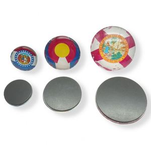 Aimant de réfrigérateur en verre Mandala de forme personnalisée OEM pour la décoration de la cuisine - Product Image 5