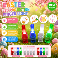 Vente en gros de lampes LED de projection pour Pâques, anneaux lumineux, lapin, œuf, poussin, cadeaux de fête, jouets pour enfants
