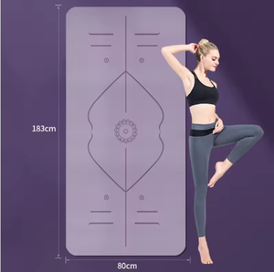 Tapis <span class=keywords><strong>de</strong></span> <span class=keywords><strong>yoga</strong></span> en TPE pliables personnalisés avec logo, épais, <span class=keywords><strong>de</strong></span> haute qualité, 8 mm, écologiques, antidérapants, universels, personnalisables - Product Image 3