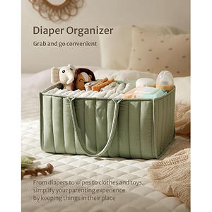 Panier à couches pour bébé, panier de rangement pour chambre d'enfant, <span class=keywords><strong>sac</strong></span> fourre-tout portable pour table à <span class=keywords><strong>langer</strong></span> ou voiture - Product Image 4