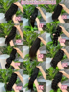 Extensiones de Cabello Humano Rizado Profundo 11A para Crochet, Rizos Pixie Preseparados para Trenzas, Espirales Pequeñas, Cabello Rizado para Crochet para Mujeres - Product Image 2