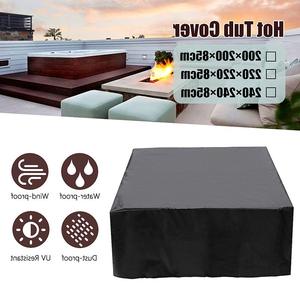 Autre Housse de protection pour spa 240x240x25cm, imperméable et anti-poussière, pour piscine extérieure et intérieure, style moderne et simple - Product Image 2