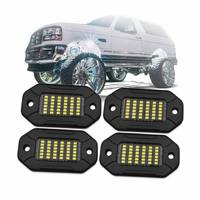 Kit d'éclairage LED blanc pur pour véhicules tout-terrain, 36 LED ultra-lumineuses, pods pour camions, SUV, VTT, UTV, Jeep, étanche IP68, éclairage sous châssis
