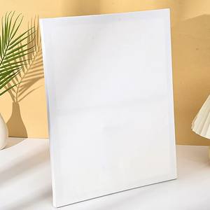 Cadre mural en bois toile toile de lin panneau toile encadrée élégante pour la décoration intérieure - Product Image 2