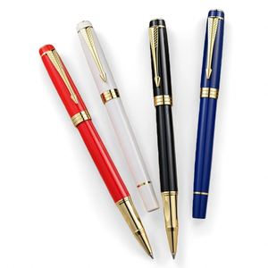 Writing Heavy Business Gift Black Premium Brand Personalised Luxury Metal Gel <b>Pens</b> Set <b>Boxes</b> with Custom logo - Product Image 5