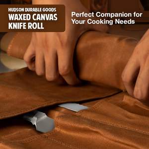 Free sample Custom Waterproof Storage <b>Folding</b> Knife Holder Canvas Chefs Knife Roll <b>Bag</b> - Product Image 5