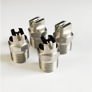 Ugello a spruzzo piatto in acciaio inossidabile Washjet <span class=keywords><strong>MEG</strong></span> 1/8 1/4 BSPT NPT, punta ad alta pressione per idropulitrice - Product Image 5