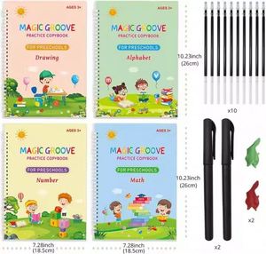 Cuaderno de Práctica de Caligrafía Mágica para Niños, Libro de Trazado de Números para Preescolares, Juego de Cuadernos de Caligrafía Mágica Práctico para Niños - Product Image 4