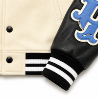 Blouson de baseball ample style urbain pour homme – Nouvelle collection Printemps/Automne 2025 – Design décontracté et polyvalent avec empiècements color-block