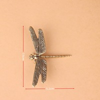 Adornos pequeños creativos de latón puro con forma de camarón de cuero, camarón simulado, mascota de té, camarón de mesa, camarón de imitación