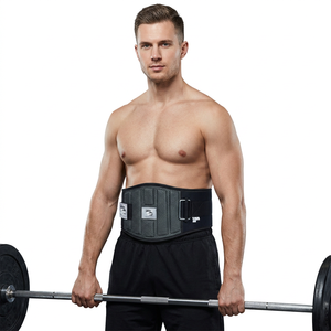 Ceinture de musculation en néoprène rembourrée de haute qualité, antidérapante, respirante, protection avancée, personnalisable, PK Fitness, unisexe, musculation - Product Image 1
