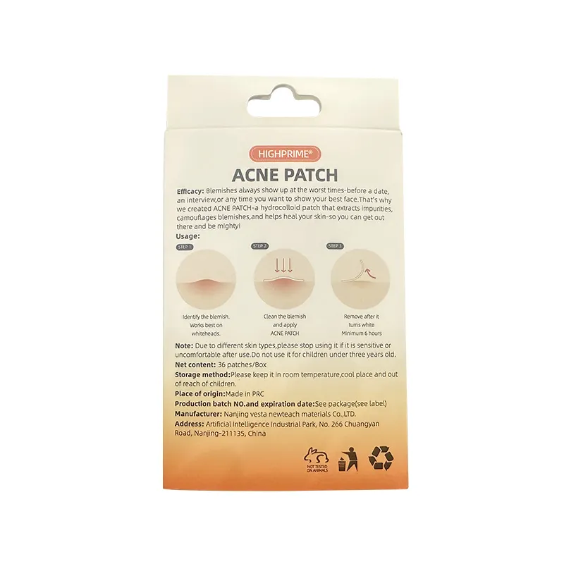 Patch per la guarigione dei brufoli dell'acne privata, trattamento per la pelle Patch per brufoli per l'acne Patch per la rimozione dell'acne