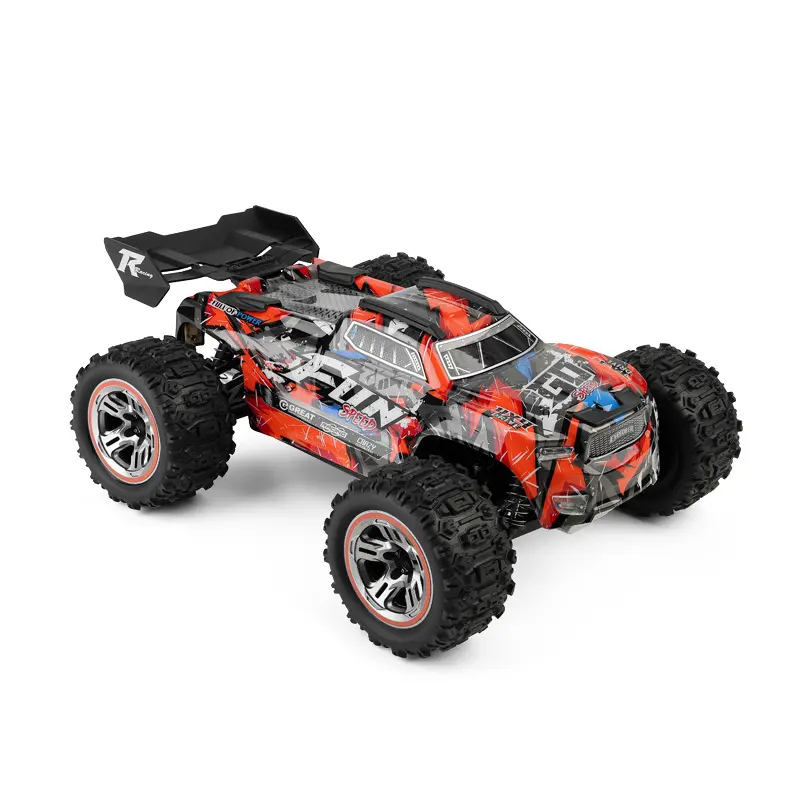 2,4G 4WD sin escobillas escalada Rc coche camión 1/18th 60 KM/H modelo de vehículo Rc de alta velocidad con luces