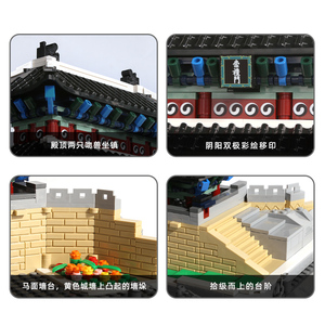 5240 Namdaemun Seoul Hàn Quốc Xây Dựng Các Điểm Hấp Dẫn 900Pcs Hạt Trẻ Em Unisex Lắp Ráp Xây Dựng Khối Thiết Lập Nhựa Đồ Chơi Gạch Bộ - Product Image 2