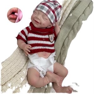 Usine directe 44cm Reborn bébé Silicone nouveau-né fille poupée peluche bouche ouverte réaliste doux sourire pour Photo accessoires éducation - Product Image 1