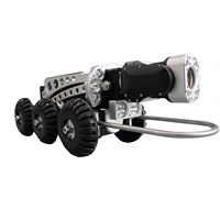 Desenrollado y Recogida Automática de Cables 360 °   Robot de Inspección de Tuberías con Cámara CCTV, con Rotación y Elevación, Robot Rastreador para Inspección de Alcantarillado