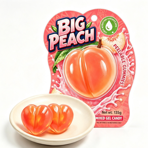 Caramelle Gommose Sbucciabili BESTAR per Bambini, 135g, a Forma di Palla, Doppio Strato, al Succo, Mix di Gelatine Morbide, Sacchetto di Zucchero - Product Image 6