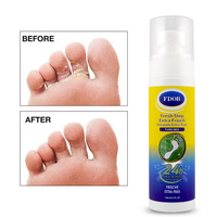 FDOB Spray anti-démangeaisons rapide pour le pied d'athlète, formule antifongique à l'aloe vera, combat les odeurs, hydrate les pieds secs, peaux sensibles, rafraîchissant