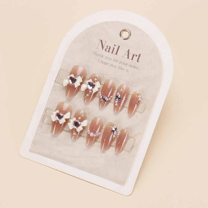 เล็บทำมือ1195กล่องขนาด10ชิ้น