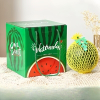 Emballage pour fruits en forme de pastèque, boîte en carton kraft personnalisée pour fruits et légumes frais