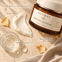 Crème pour le visage NAD, blanchissante, raffermissante, hydratante, anti-rides, crème pour le visage, marque privée, fabricant de produits de soin de la peau OEM ODM