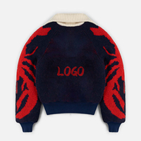 Pull en Maille Personnalisé OEM/ODM 2026, Fabricants de Tricots pour Hommes, Pull en Coton Tricoté pour Hommes, Cardigan pour Hommes