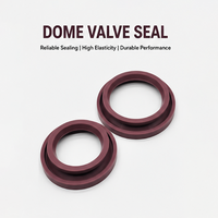 Joint d'étanchéité en silicone rouge haute élasticité, taille personnalisée, conforme aux normes FDA, pour valve de dôme gonflable OEM, pour le transport de poudres alimentaires en vrac