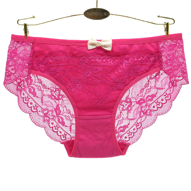Wholesale Comfortable Soft Lace Cotton Panties Women's Transparent Ladies Lingerie Underwear