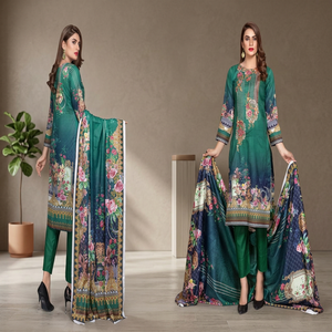 Women Lawn Suits/ Summer Dress Women Clothing/ 3-piece Pakistani Lawn Suits - Product Image 3