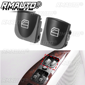 ฝาครอบสวิตช์กระจก 2 ชิ้น สำหรับ Mercedes Benz W203 C320 C230 C240 C280 ฝาครอบคอนโซลสวิตช์กระจกไฟฟ้า A2038210679 อุปกรณ์ตกแต่งรถยนต์ - Product Image 3