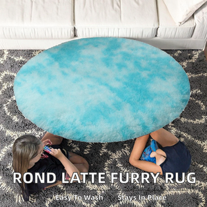 Tapis de prière en polyester doux et moelleux, couleur unie |   Tapis antidérapant fabriqué à la machine, 5 cm d'épaisseur, lavable en machine, pour chambre à coucher et salon - Product Image 2