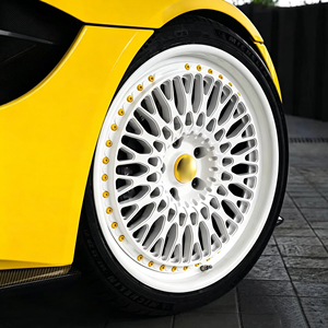 Juego de 2 Ruedas Forjadas Blancas de 18 19 20 22 Pulgadas 5x114.3 5x130 Compatibles con Ferrari Lamborghini Porsche <span class=keywords><strong>Neumáticos</strong></span> para Autos Llantas - Product Image 2
