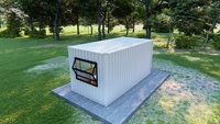 Installation rapide Mini maison de jardin mobile détachable Maison de conteneur en bois en acier pour l'hébergement en plein air en hôtel Fabriqué en Chine