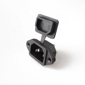LZ-14-1-01 Embase Secteur <span class=keywords><strong>IEC</strong></span> avec Ressort Prise Électrique Connexion C14 AC Prise Industrielle de Mise À La Terre Standard Noir LANZMFG - Product Image 5