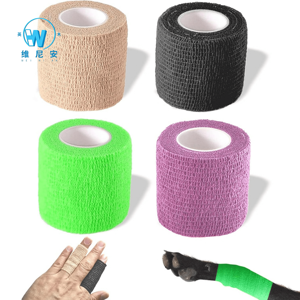 Bandage élastique auto-adhésif respirant Yimmer Source Manufacturer à forte adhérence 5 cm x 4,5 m pour les premiers secours et les soins des plaies - Product Image 1